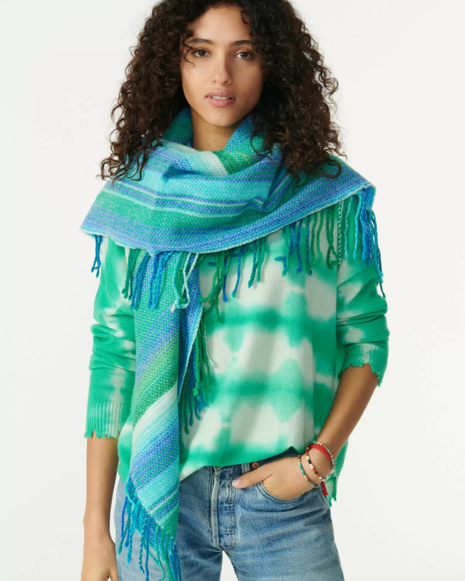 Kujten Sweaters & Sweatshirts>Round Neck Cashmere Sweater Vert Jade