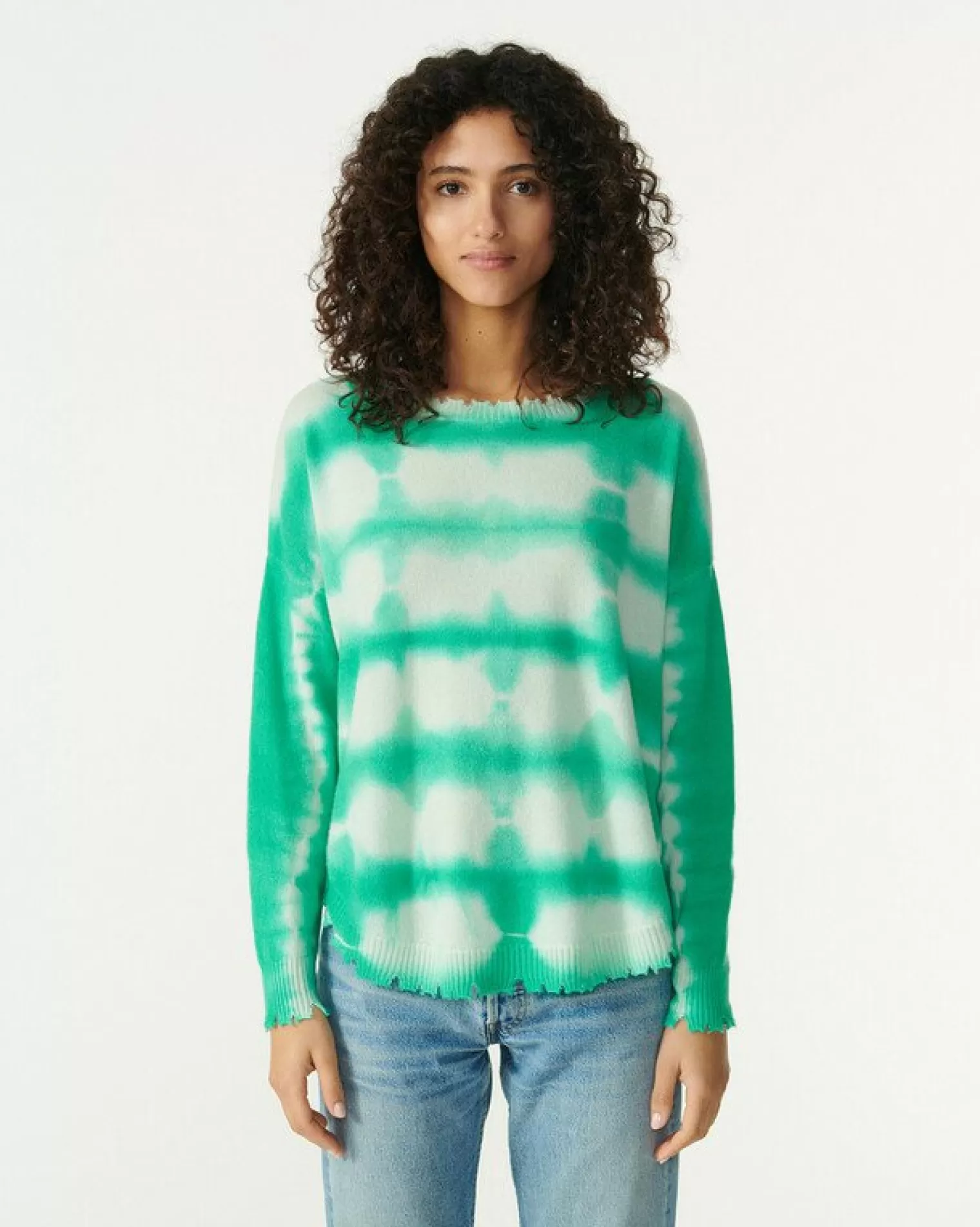 Kujten Sweaters & Sweatshirts>Round Neck Cashmere Sweater Vert Jade