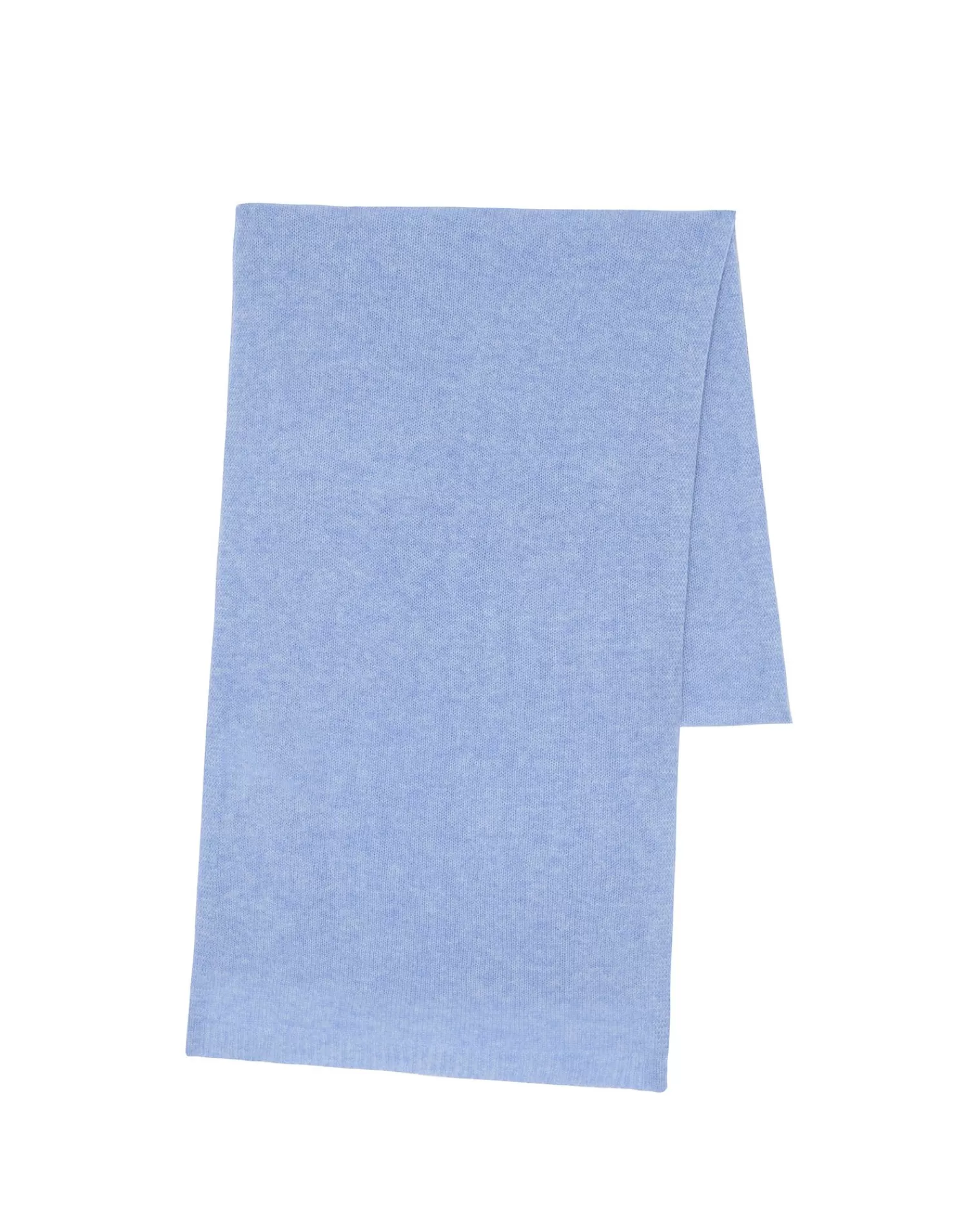 Kujten Scarves & Snoods>Unisex Cashmere Scarf, 2-Threads Bleu Jeans